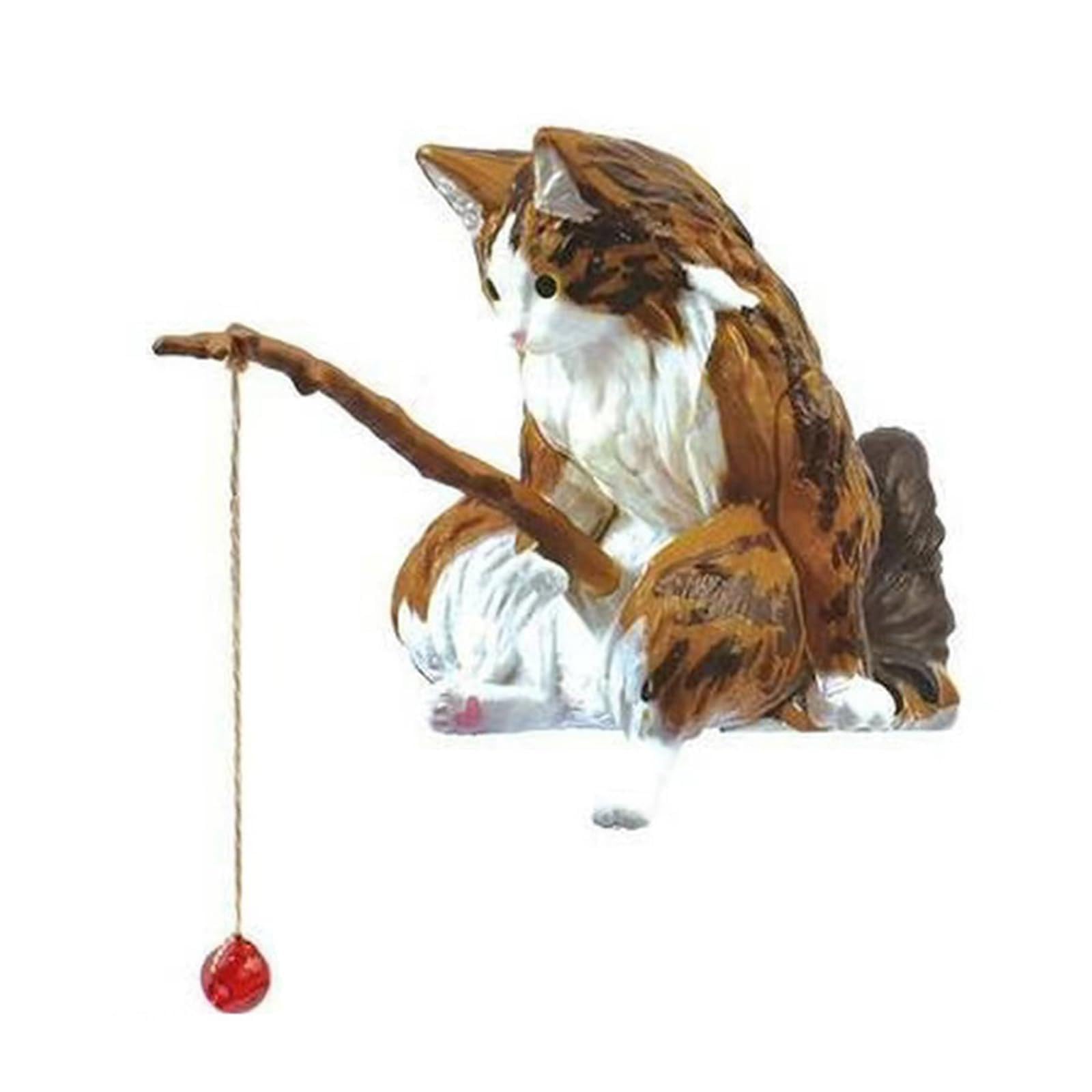 HDOYTXXM Cats Angler Car Decors Resin Craft Dashboard Accessory Rearview Pendant for Automotive Decoration Fishing Cats Toy