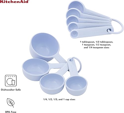 Miniatura 3 de KitchenAid Universal Easy To Read Measuring Cup and Spoon Set with Soft Grip Handle for Maximum Control, Hang Hole and Nesting For Easy Storage