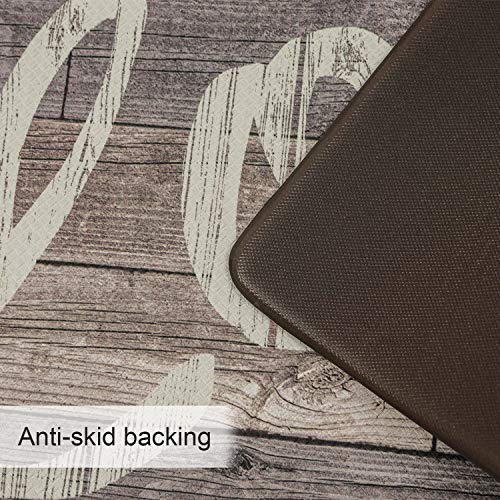 Farmhouse Kitchen Mats Cushioned Anti-Fatigue Comfort Mat for Home & Office Ergonomically Engineered Memory Foam Kitchen Rug Waterproof Non-Skid, 47" by 17",Love - Thumbnail 2
