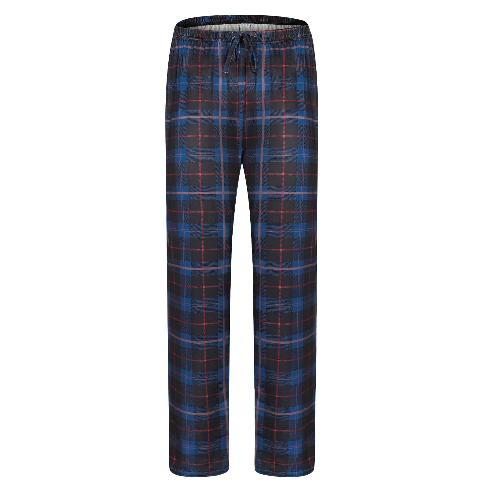 AUYAO Pijama Hombre Pantalones con Bolsillos Largos Otoño Invierno