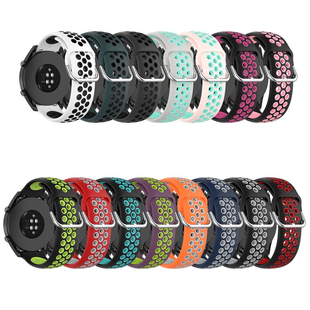 Correas Compatible con Amazfit CHEETAH (A2294),20mm Silicona Deportiva Pulsera Correa de Repuesto para Amazfit GTR 4/GTR 3/GTR 3 pro/GTR 2e/GTR 2/3 stratoS/GTR 47mm/Xiaomi Watch S2