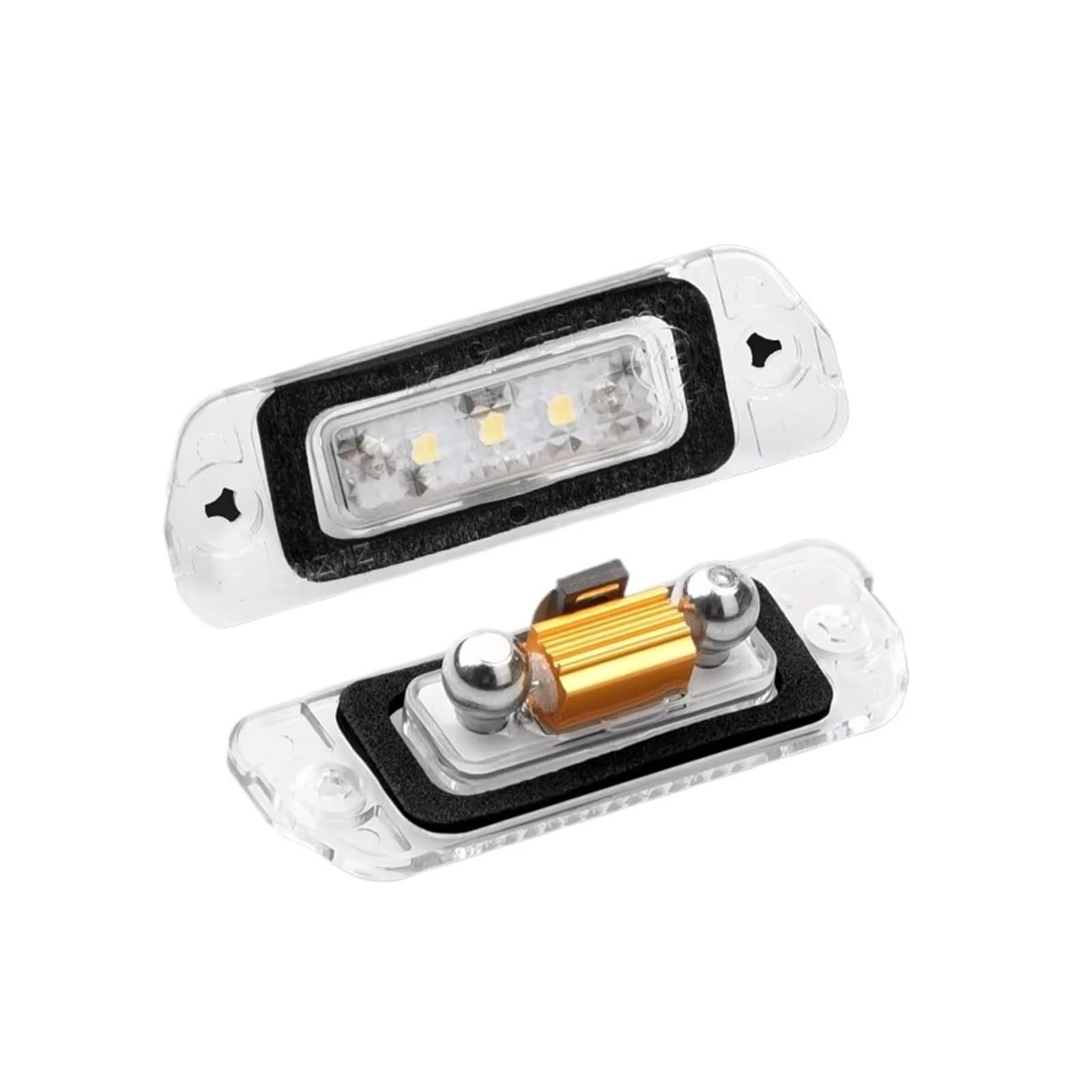 Luz placa matrícula coche Benz W164 soluciona iluminación tenue con lámpara LED trasera 6