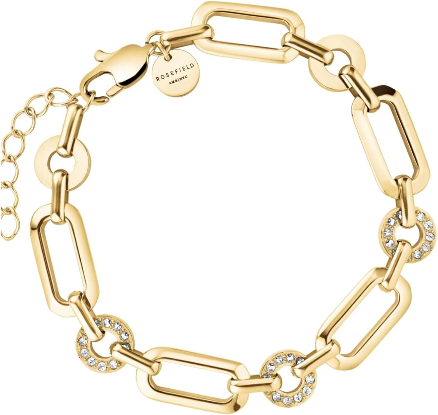 Rosefield Multi Octagon Studs Bracelet Gold, JBOSG-J900