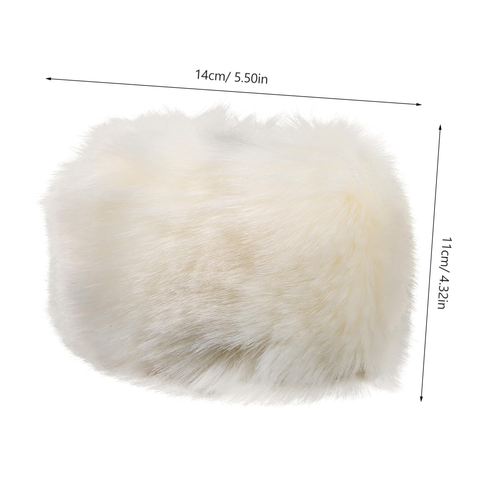 GAROZATION 2 Pcs Winter Warm Fuzzy Wrist Bands Women's Cozy Wrist Cuffs for Cold Weather