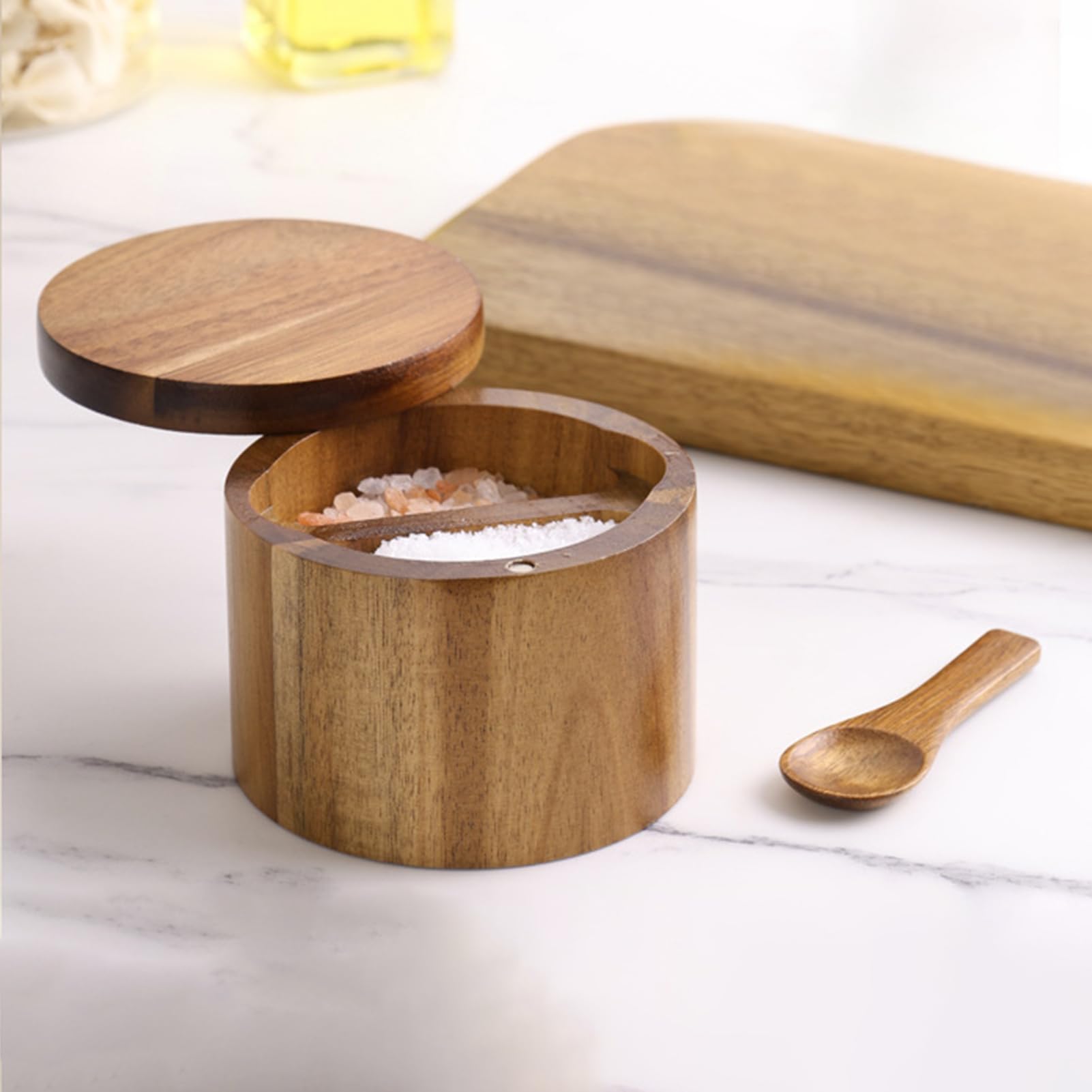 美品★オールドバカラ キャメル ソルトスプーン付 ソルト＆ペッパー 塩・胡椒入れ DULTON（ダルトン） スパイスジャー 80ml Cube spice jar 調味料入れ