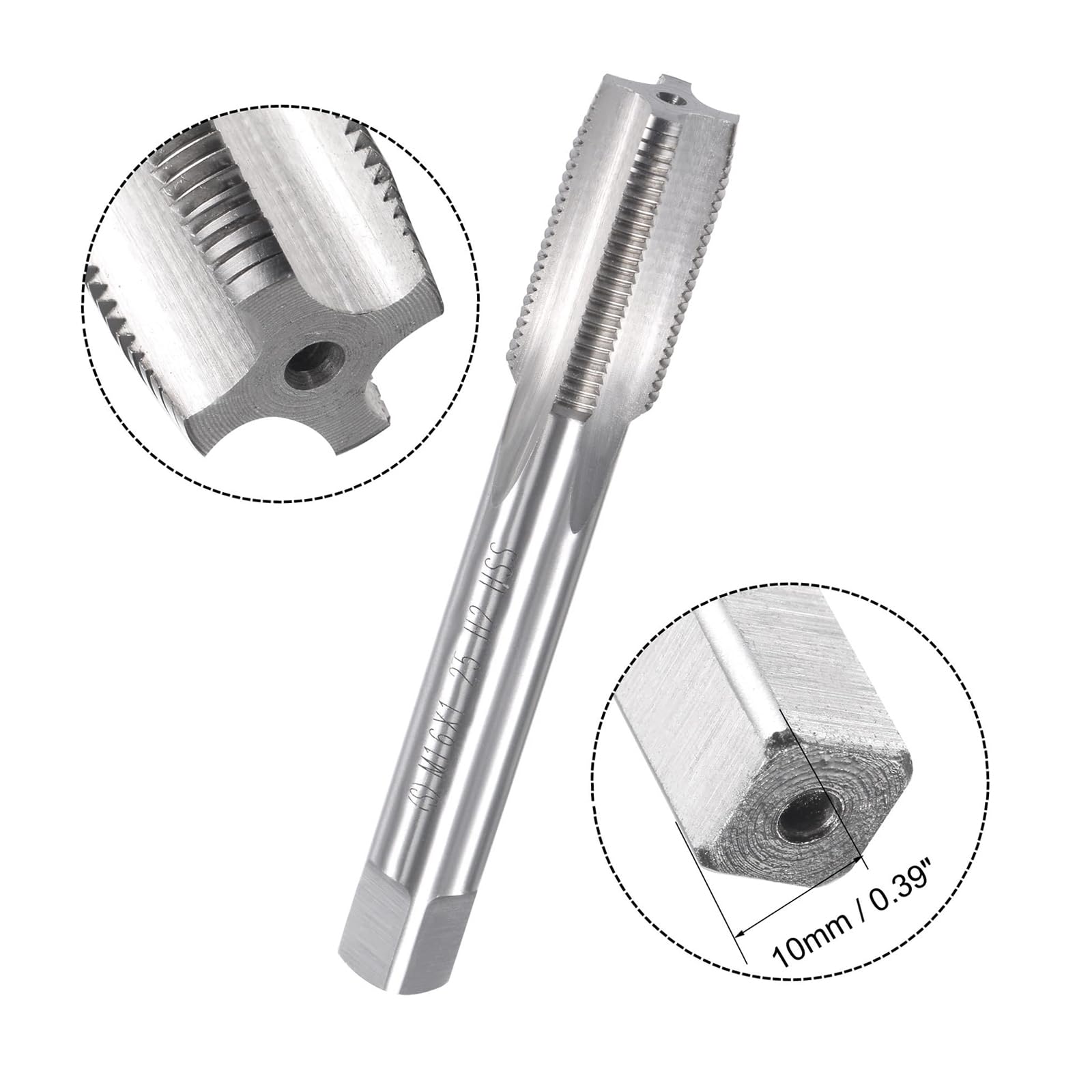 MACHSWON M16x1.25mm Metric Tap and Die Set,Machine Thread Screw Tap with Round Threading Die,Tap & Die Kit for Nut Screw Bolt Thread Repair - Image 3
