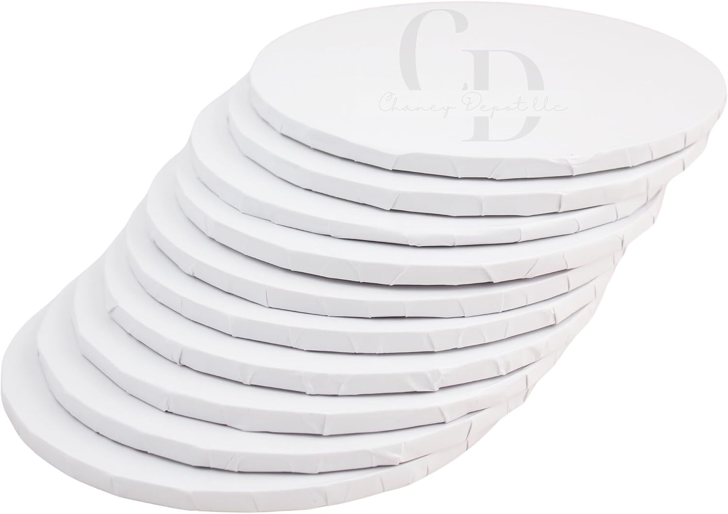 6in Sturdy White Cake Drum, 1/4in- 10 pack (6in)