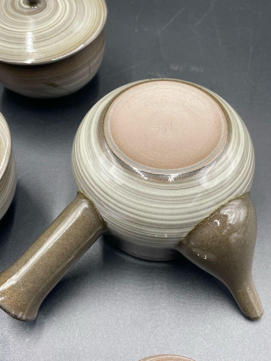 初期 犬山焼き 青山作 煎茶急須 石容道人による絵付け 犬山焼