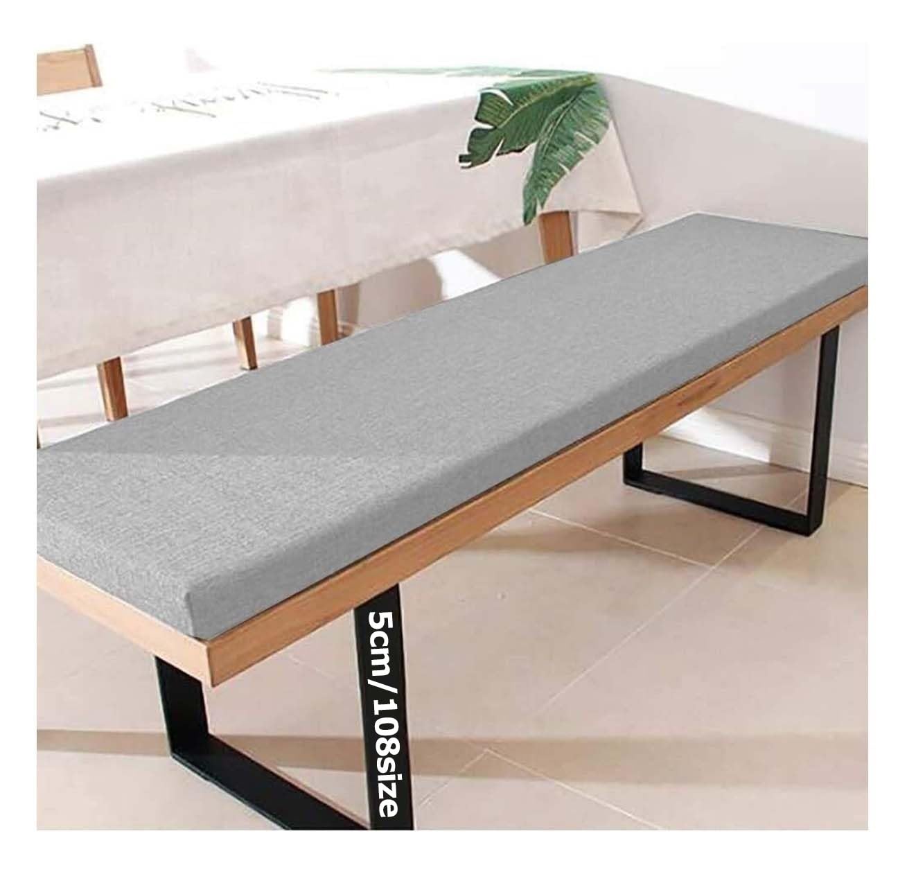 Banc d'intérieur et d'extérieur pour jardin et salon gris clair Cush
