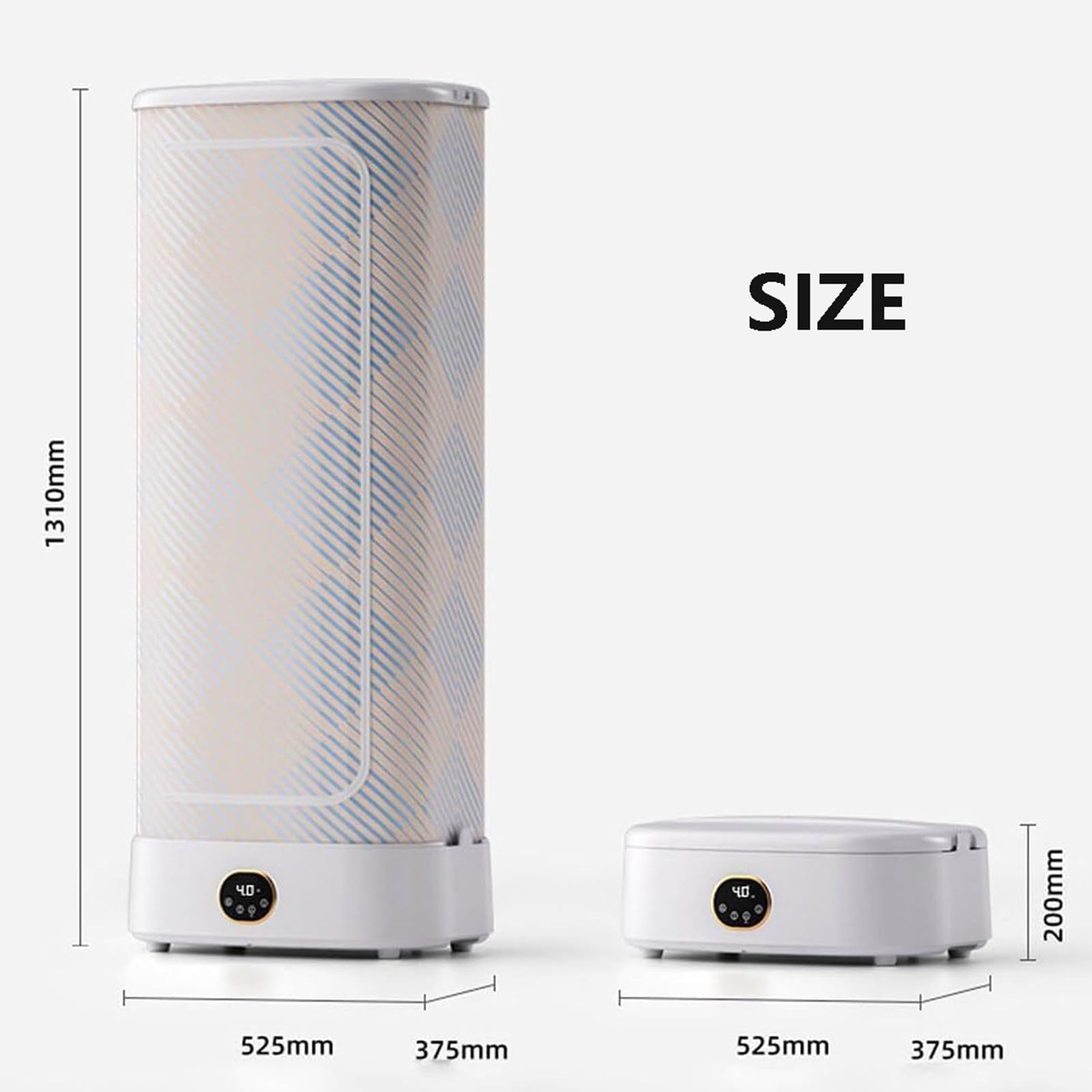 Máquina de planchado plegable de secado de 1000 W, plancha de vapor vertical inalámbrica para ropa, pantalla táctil, secadora de vapor para colgar ropa, elimina las arrugas rápidamente