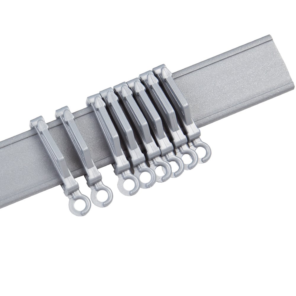 Swish Curtain Track - Straight Or Bay Window - Uncorded - Silver Plastic - 2.2M