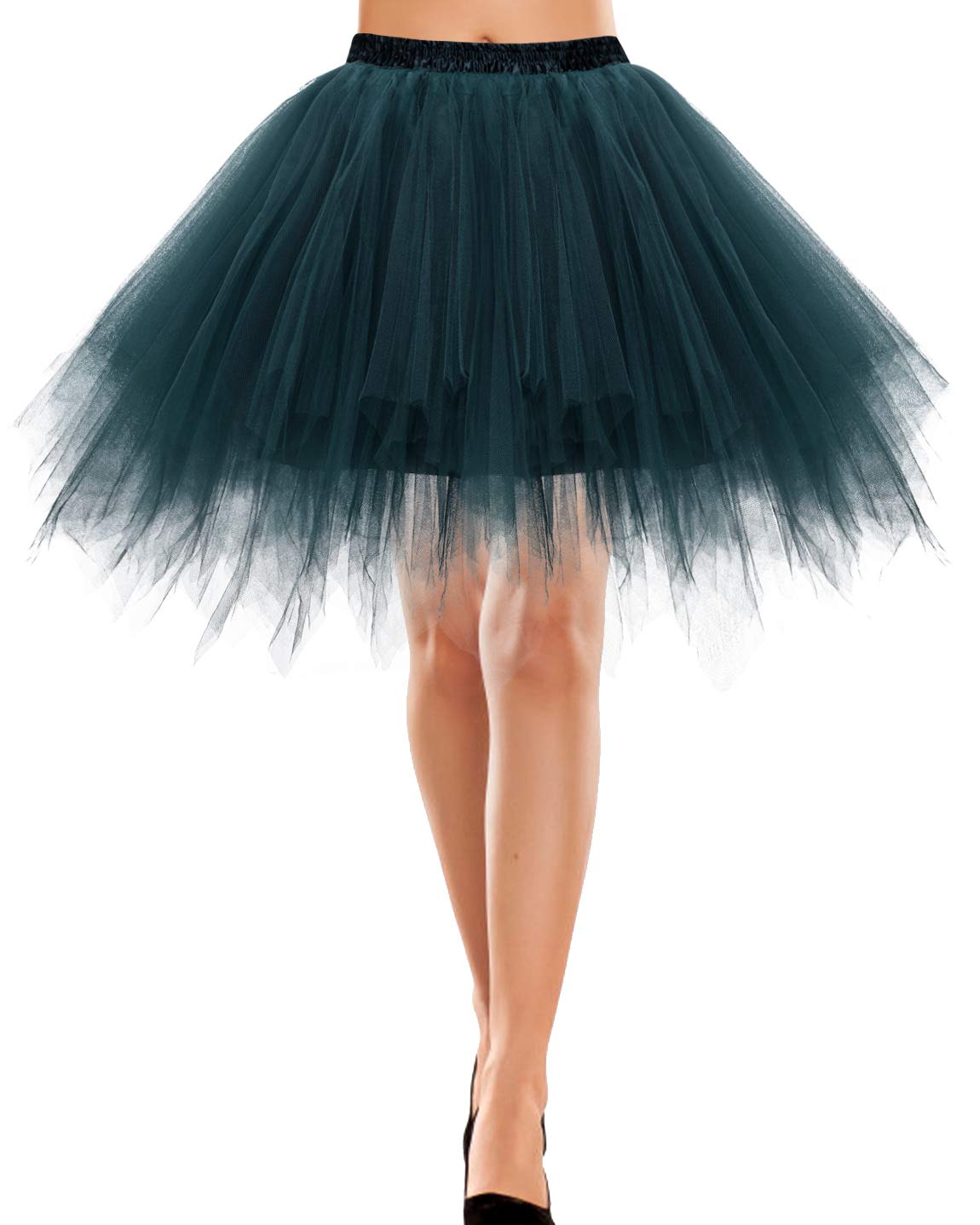 Tule Rok Vrouwen Tutu Carnaval Party Tutu Korte 50s Rockabilly Petticoat Cosplay Ballet Dans Jurk Kostuum (Color : B, Size : Einheitsgröße