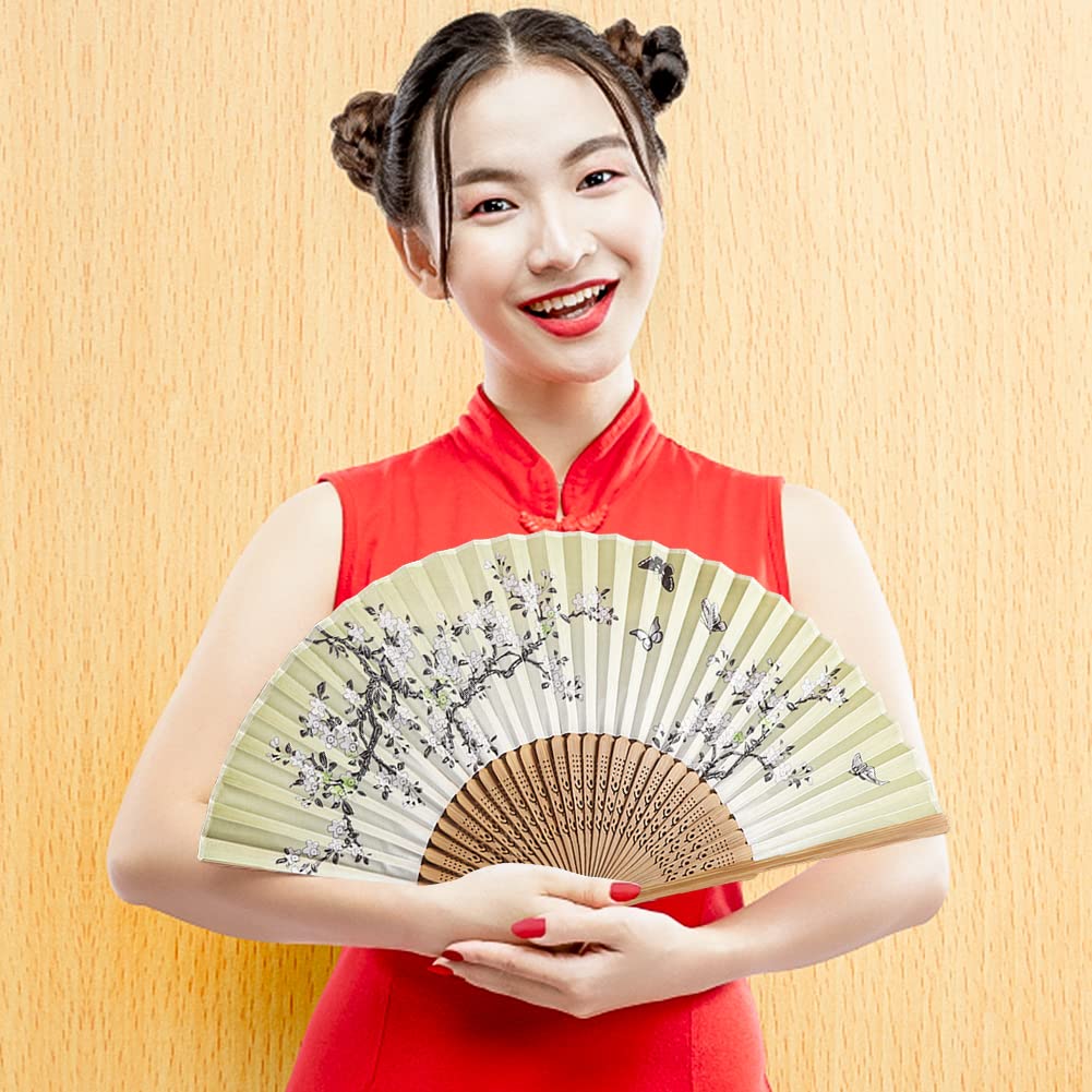 ULDIGI Handgeweven waaier; vintage stijl handwaaier in Chinese stijl