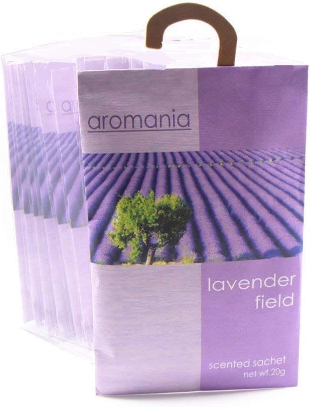 YUMSUM Premium Lavender Scented Sachets Bags Clothes Fragrant for Drawers Closets Room Wardrobe Bathrooms Cars,25gX8 Pack(Lavender)