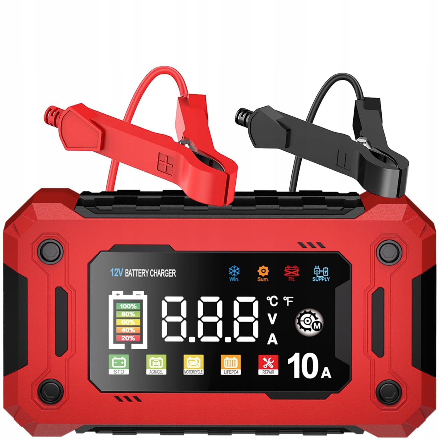 Caricabatterie per batterie AGM LiFePO4 10 A, funzionamento automatico LTC Energy