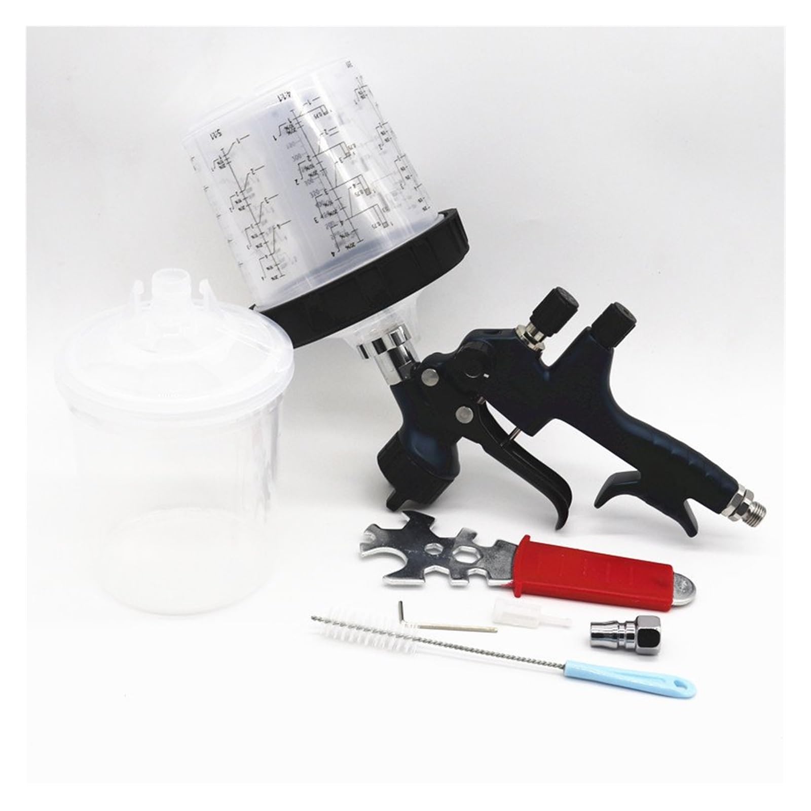 Pistolet peinture LVLP 1.3mm pour carrosserie et compresseur pneumatique