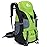 Bseash 50L Hiking Backpack, Water Resistant Lightweight Outdoor Sport Daypack Travel Bag for Camping Climbing Skiing Cycling (Green - No Shoe Compartment)