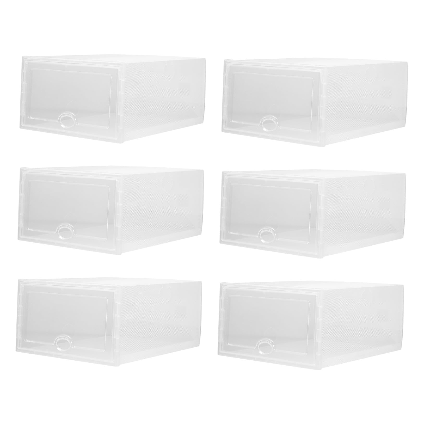 Alipis Caja Transparente 6 Piezas para Zapatos de Plástico para Almacenamiento Sencillo Diseño Tipo Cajón y Protección contra Arañazos