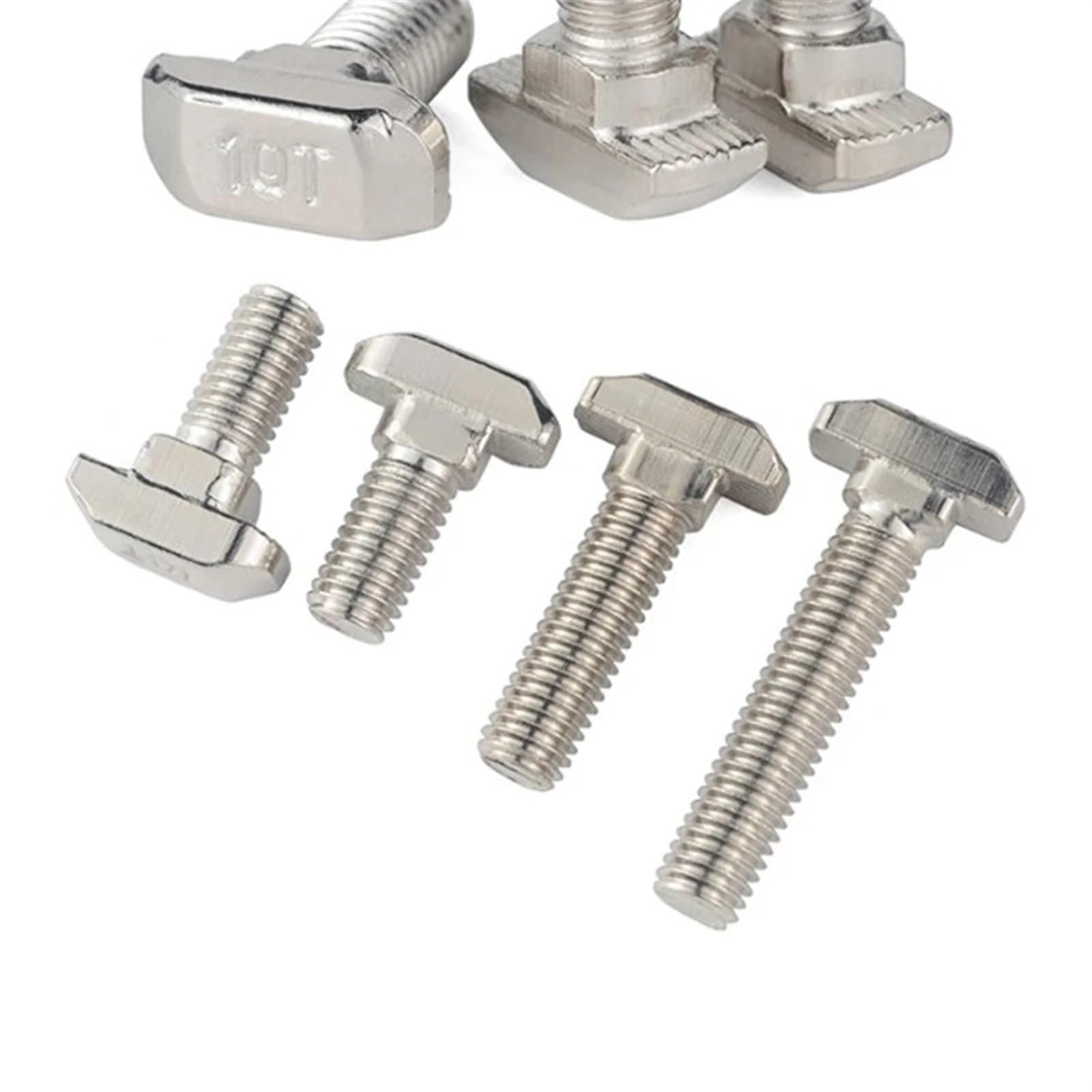OIFAODAO T bolt, Aluminum Connector T Head Bolts Screws Profiles(20-M5x12)
