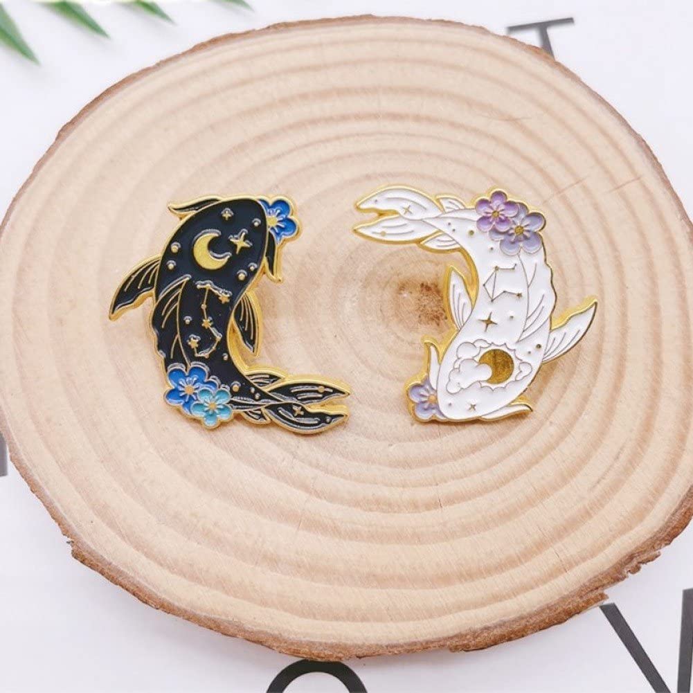 JOYWE Lot De 3 Broches En émail Chat Animal De Dessin Animé, Badge