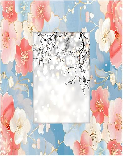 Miniatura 79 de Lindos marcos de fotos de margaritas de 4 x 6 pulgadas, marcos de fotos de madera con margaritas de flores, marco de fotos de escritorio pequeño