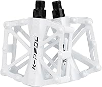 Boruizhen CNC Aluminum Platform Bike Pedals - Lightweight 450g MTB Road BMX Pedals with 16 Anti-Slip Pins