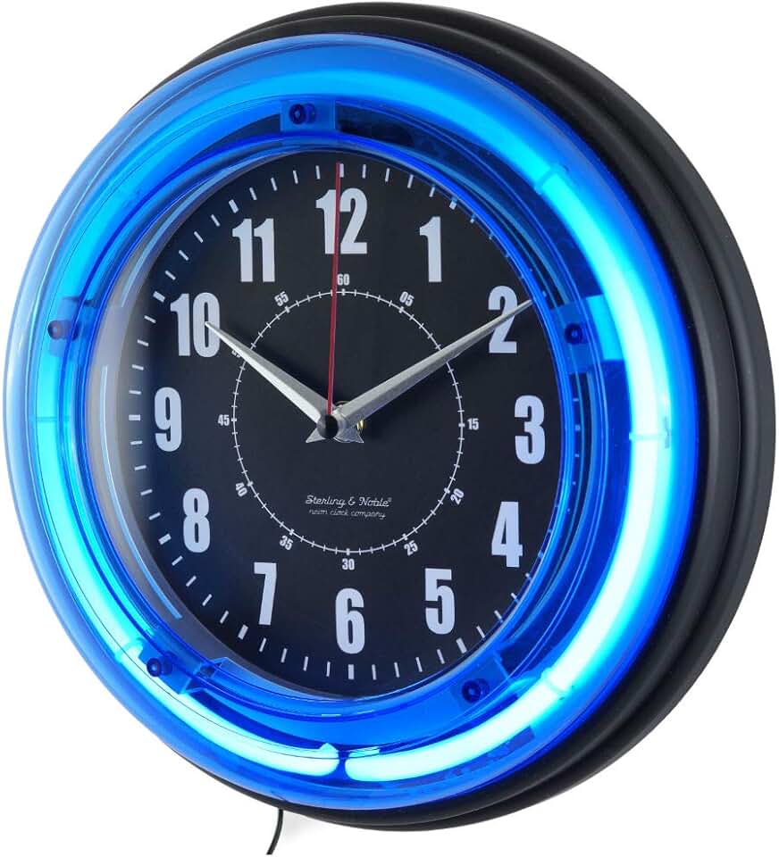 neon clock