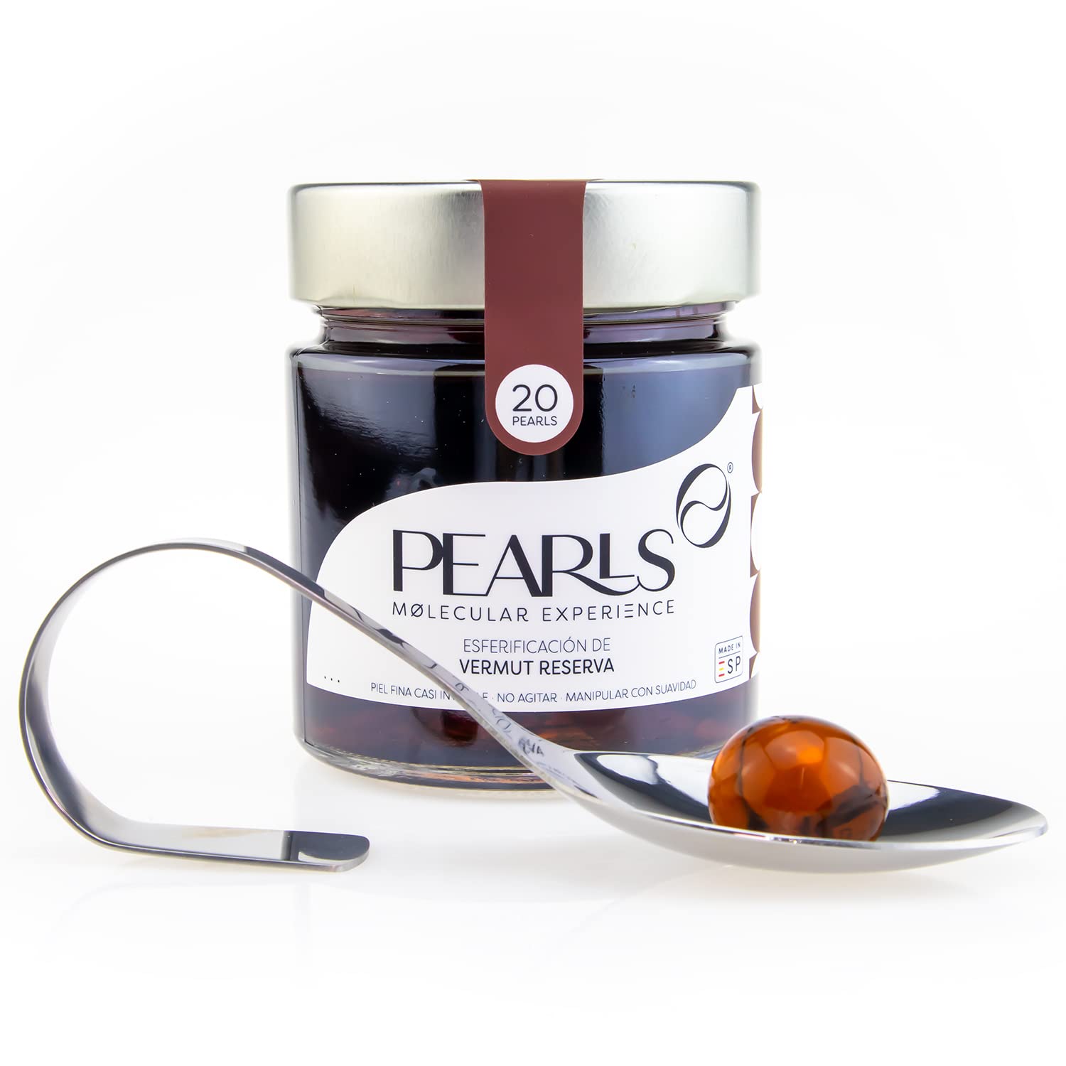 Pearls Vermut Reserva (20 unid)- Esferificaciones Premium listas para degustar. Descubre la Coctelería Molecular. Una explosión de sabor y sensaciones. Productos Gourmet.