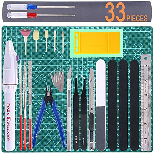 Gundam Model Tool Kit Gunpla Tools Set Modeler Basic Tool Craft Set Hobby Building Tools Kit Bandai Models Tool Kits for Minature Gundam Car Airplane Ship