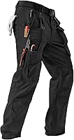 IGOLUMON Men's Ripstop Tactical Cargo Pants with 10 Pockets - Stretch Work Hiking EDC Pants for Durability & Flexibility