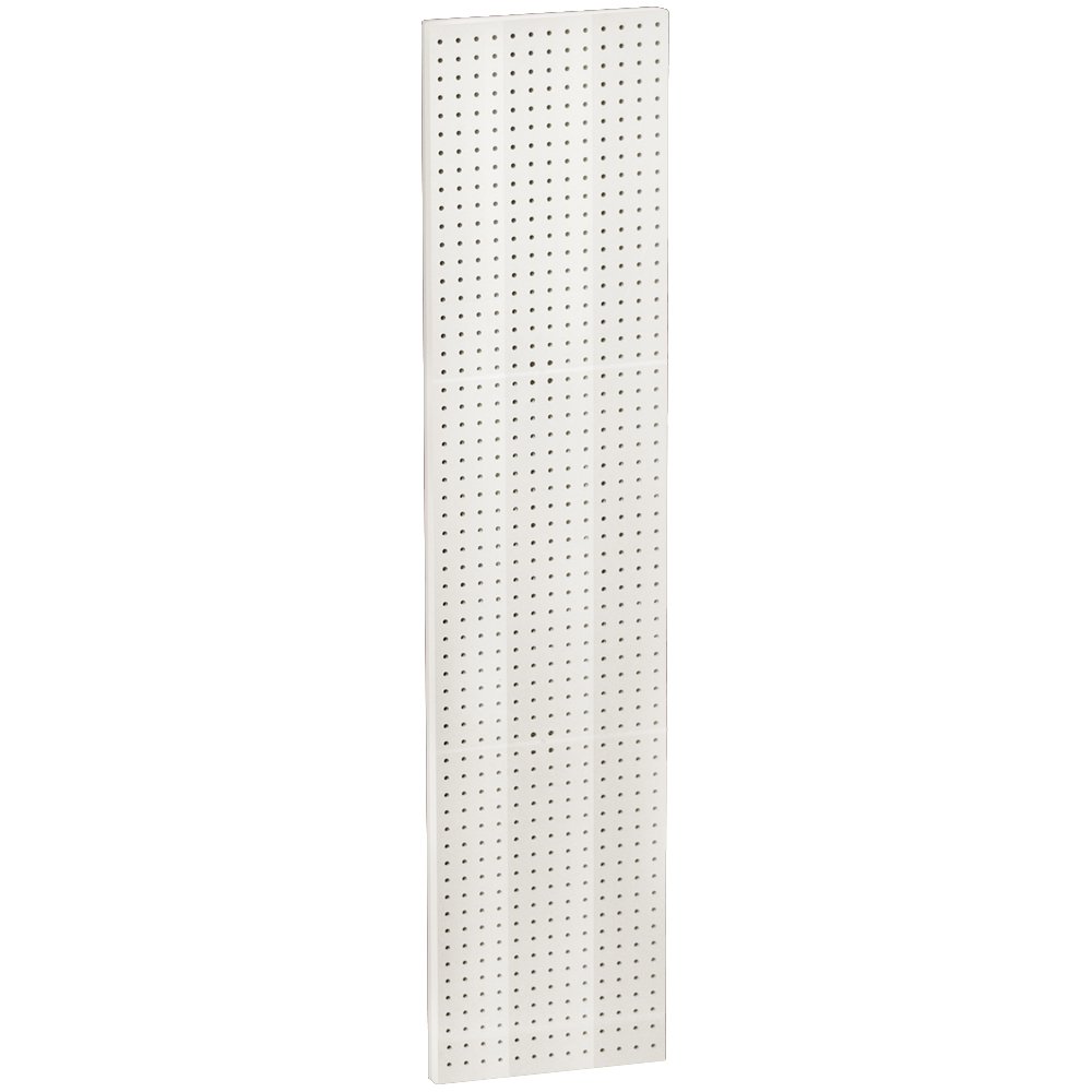 Azar 771360-WHT Pegboard 1-Sided Wall Panel, White Solid Color, 2-Pack