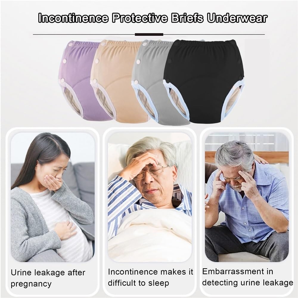 Confezione Da 2 Mutandine Per Incontinenza Anziani Slip A Prova Di Perdite
