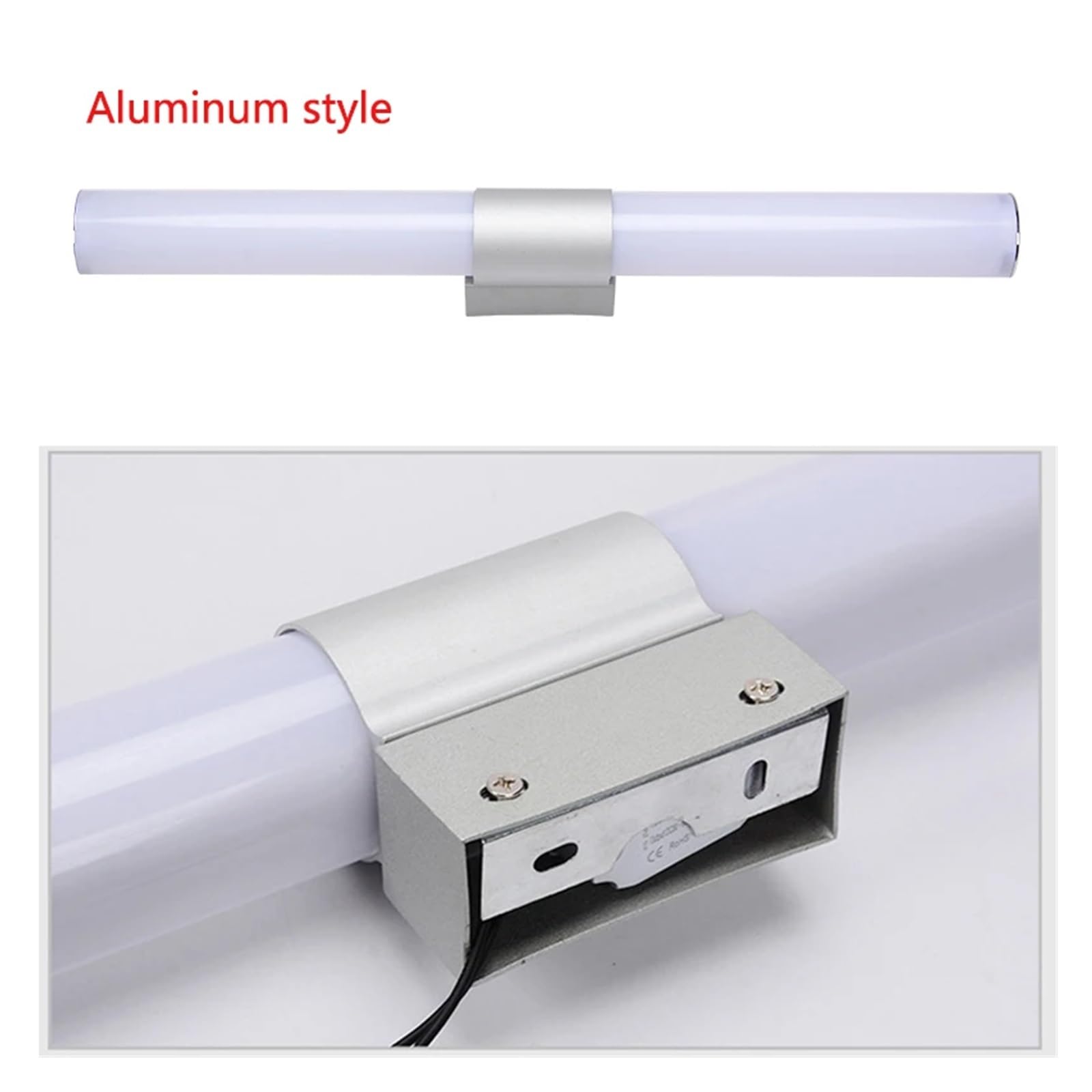 Lámpara de pared LED de 12 W a 22 W, estilo simple, luces de espejo for baño, vestidor, cocina, decoración de interiores. Flexible(Warm white,40CM)