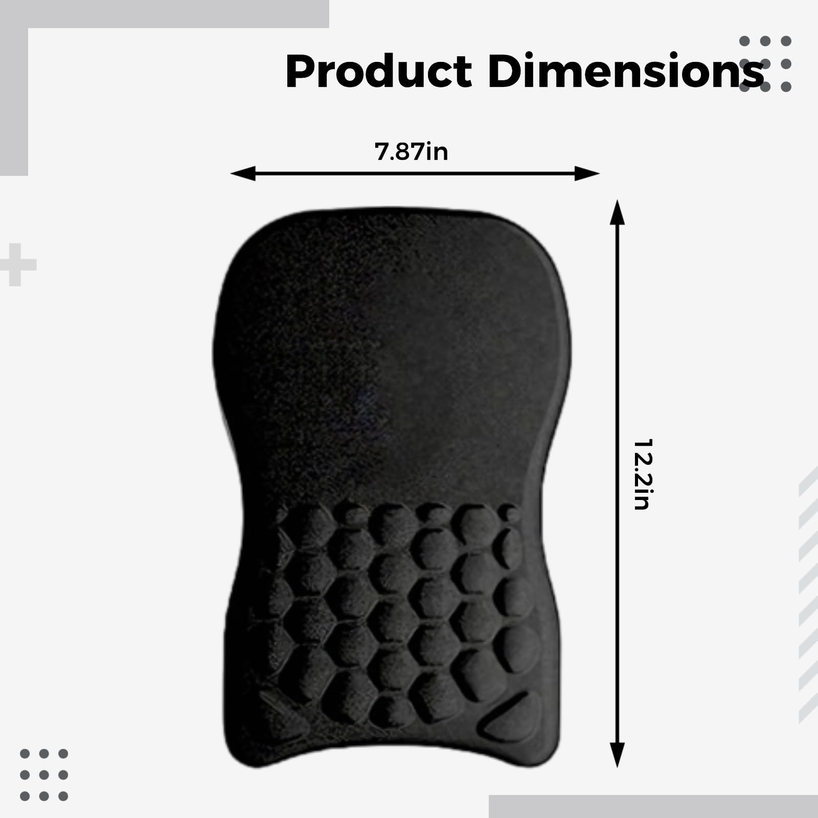 Handgelenkauflage für Tastatur und Mauspad-Set, ergonomische Handgelenkauflage für Tastatur mit Massage-Noppen, Komfort bei Karpaltunnel, inklusive Untersetzer, rutschfeste Basis