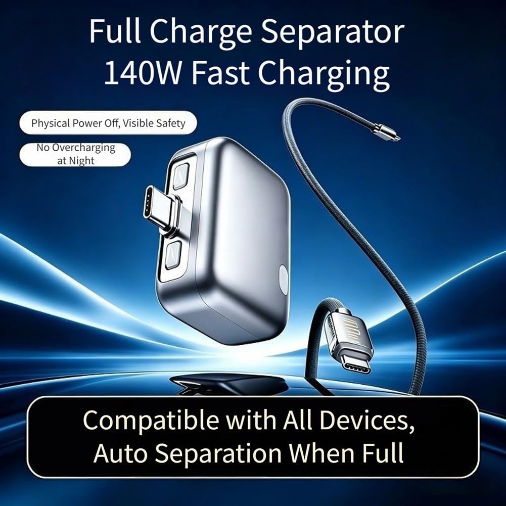 Adaptador de carga USB inteligente con desconexión automática de energía al 100% de carga para ayudar a mantener el rendimiento de la batería con el tiempo (3 piezas)