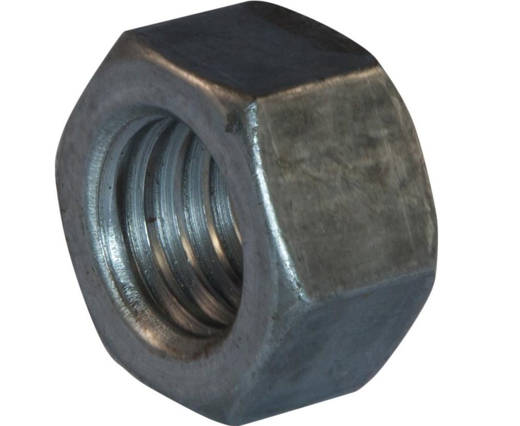 Small Parts FSC14FHN5P Medium-Strength Steel Hex Nut, Grade 5, 1/4"-28" Thread Size (Pack of 100)