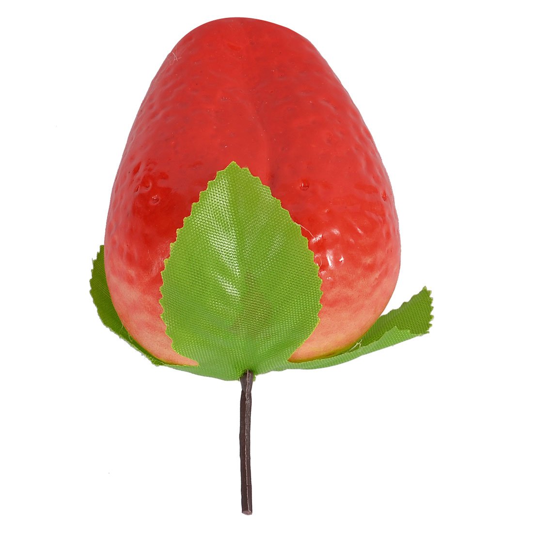 Qtqgoitem Artificial Foam Strawberry Serrated Leaf Decoration Red Green (model: e8c fa1 059 2e0 2fb)