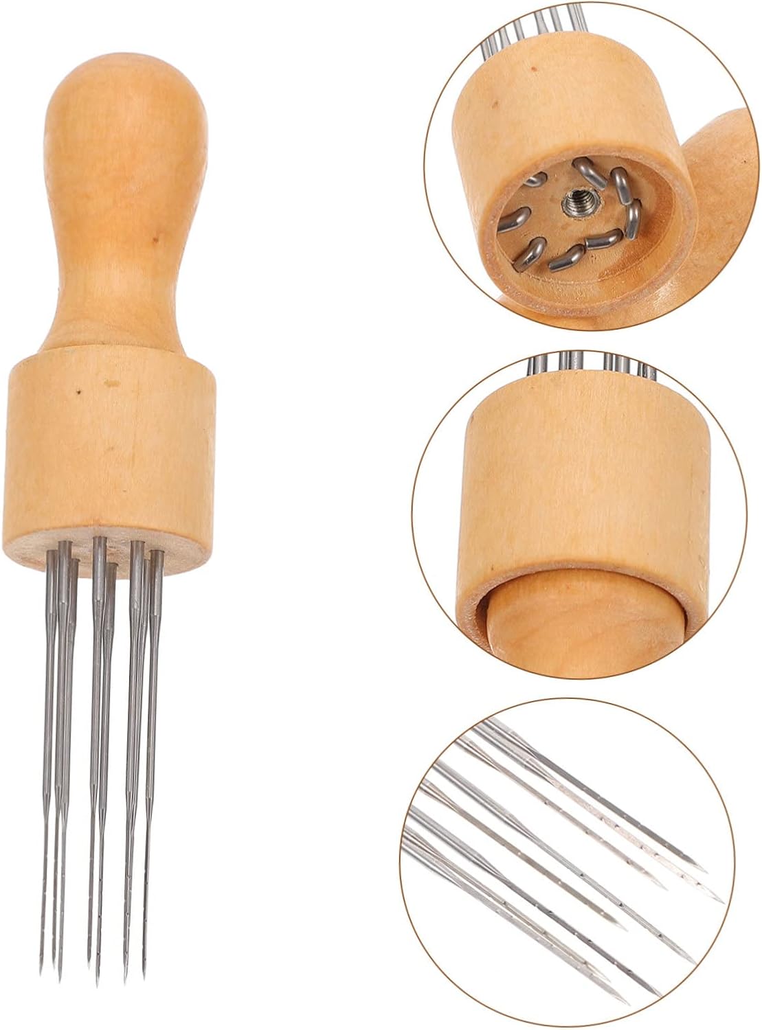 Uonlytech Stainless Steel Crafting Needles Punch Felting Needles for DIY Projects