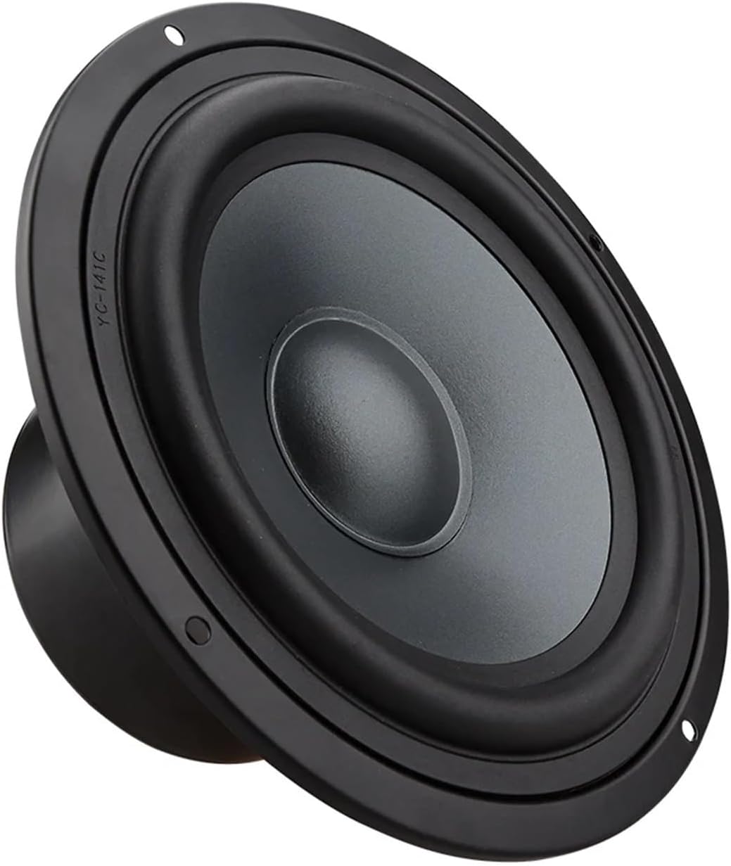 KBLQLI 1Pcs 6.5 Inch Woofer Speaker 4 8 Ohm 80W Mid-Bass Speaker Unit Home Theater Bass HiFi Loudspeaker Bookshelf DIY(4 Ohm 80W)