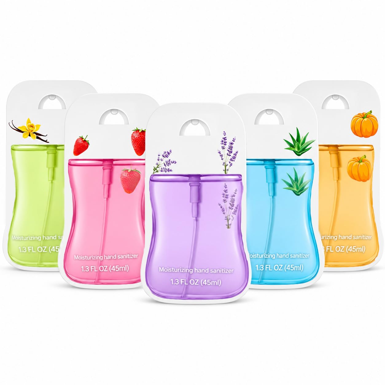 Moisturizing Hand Sanitizer Spray,Hand Sanitizer Travel Size,5 Scents