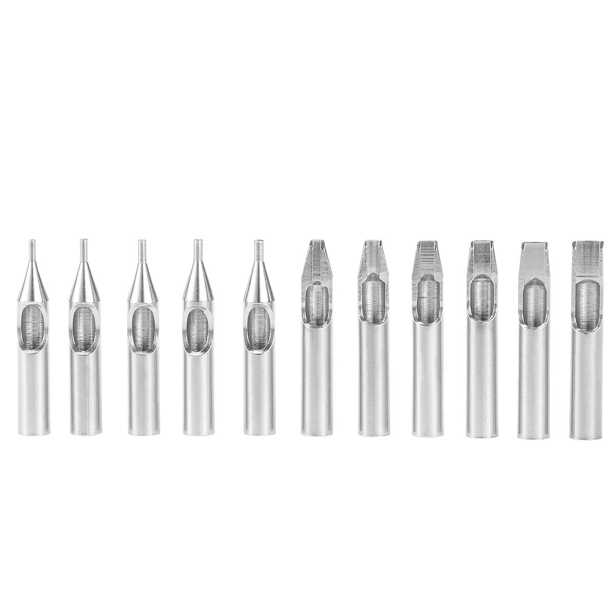 Buy HEALIFTY 11pcs Stainless Steel Tattoo Tips Set Mixed Types Tattoo