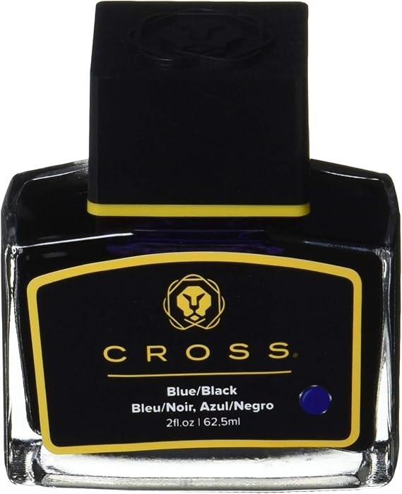 Cross Fountain Pen Ink in Glass Jar Blue/Black Office