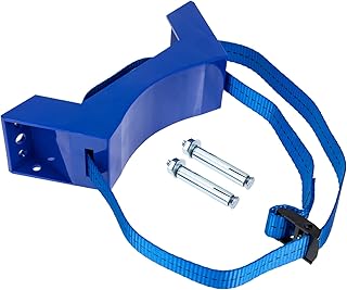 Cylinder Nitrogen Tank Holder Cylinder Wall Mounted Bracket Gas Cylinder Bracket Durable ABS Gas Cylinder with Screws and Safety Chain Propane Tank Holder Blue