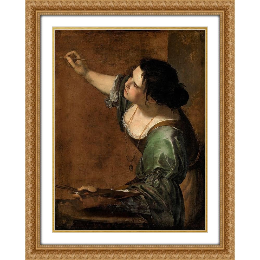 Amazon.com: Gentileschi, Artemisia 15x18 Gold Ornate Framed and