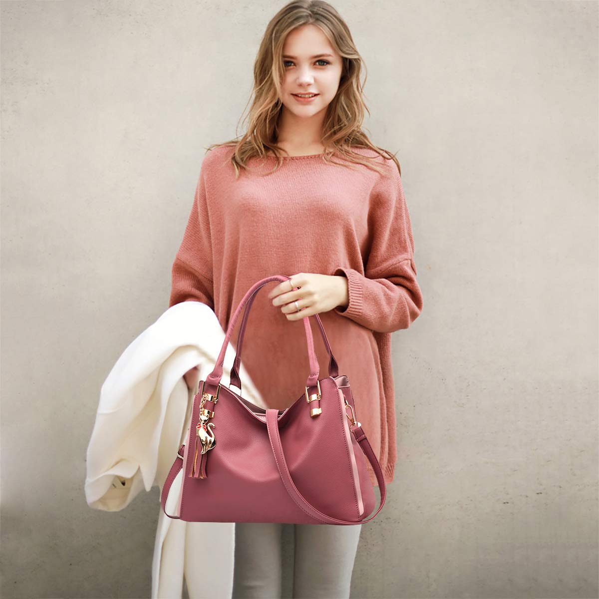 NICOLE&DORIS Borsa a tracolla per donna Hobos e borse a tracolla per donna Borse di moda Grande Tote Bag