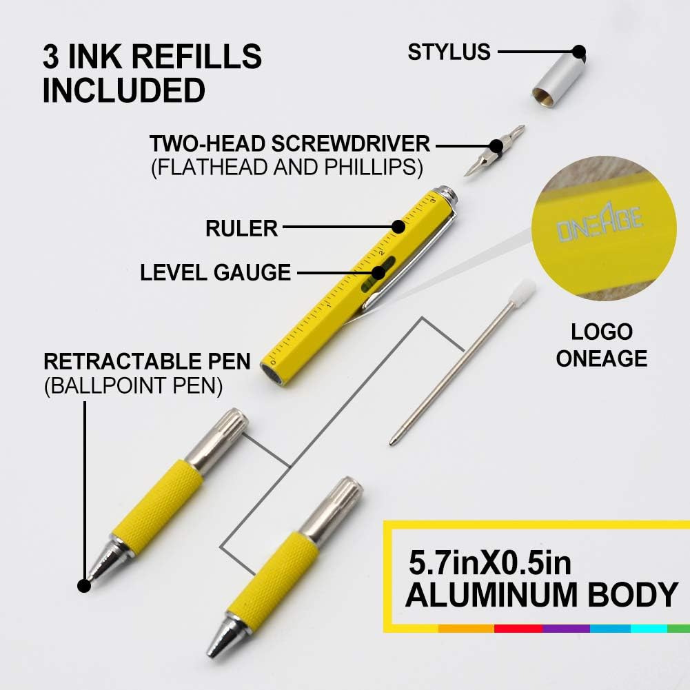Gifts for Men,Stocking Stuffers Christmas Gifts for Men,Multitool Pen,Fathers Day Unique Gifts,Valentines Day Birthday Gifts for Him Boyfriend Husband Dad Brother,Fun Office Gifts