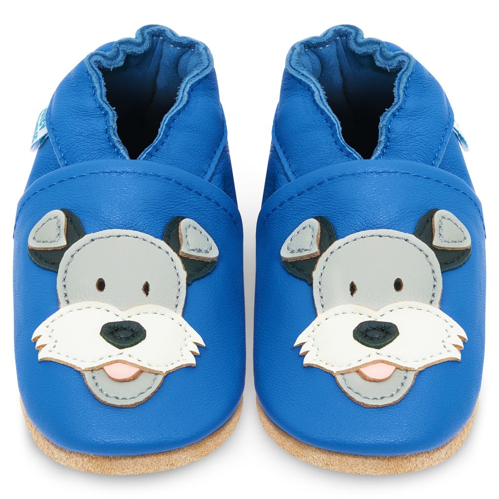 Zapatos de Bebé – Zapatillas de Cuero Niño Niña – Patucos de Piel con Elástico para Bebé - Zapatitos Primeros Pasos - Pantuflas Infantiles 0-6 Meses 6-12 Meses 12-18 Meses 18-24 Meses 2-3Años — view 34