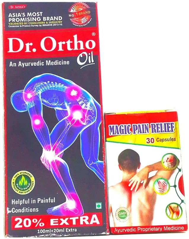 Ayurvedic Magic Capsules and Dr. Ortho Oil (combo pack)