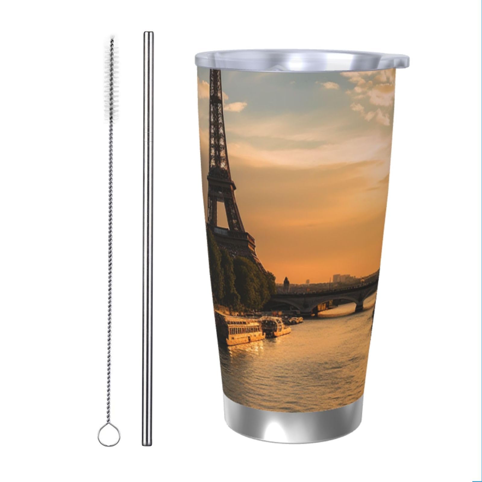 Gobelet isotherme en acier inoxydable KHiry de 591 ml avec couvercle étanche pour voyage