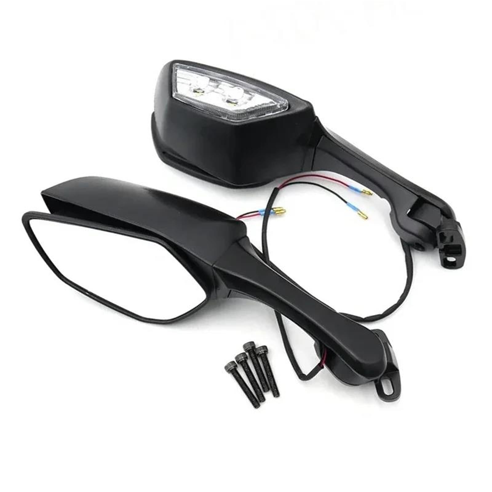 Specchietti laterali Specchietto Retrovisore Moto, Con Indicatore Direzione 12V, Adatto Per ZX10R Per YZF R1 R3 R6 R25